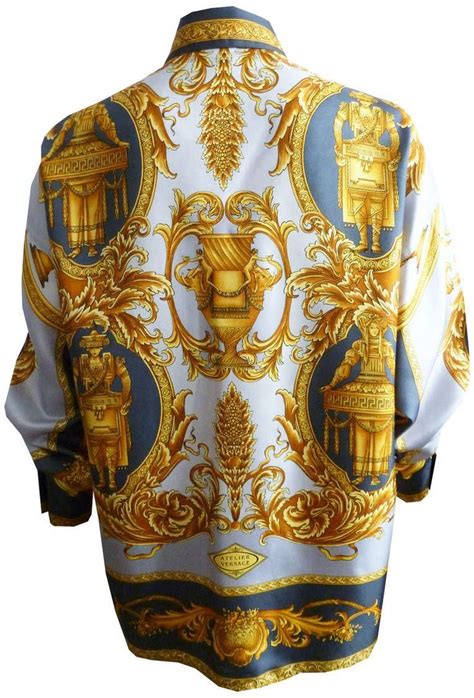 vintage versace silk shirt|men's vintage versace silk shirts.